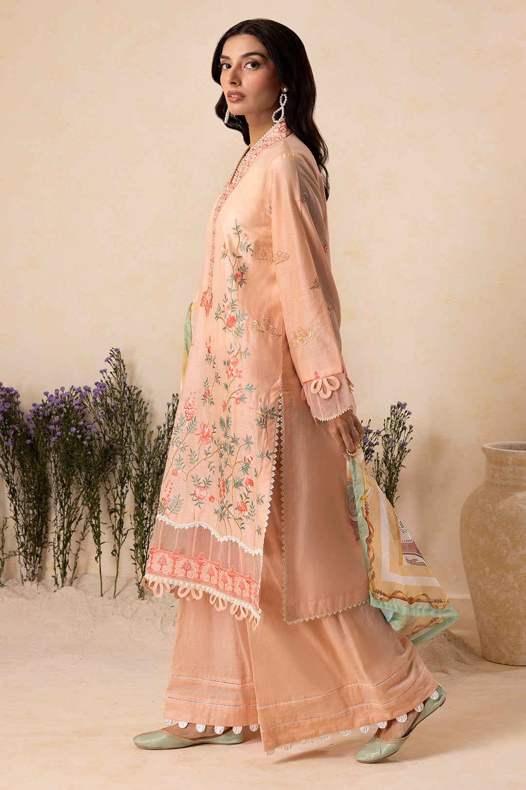 Embroidered Shirt Shalwar Dupatta - 0606