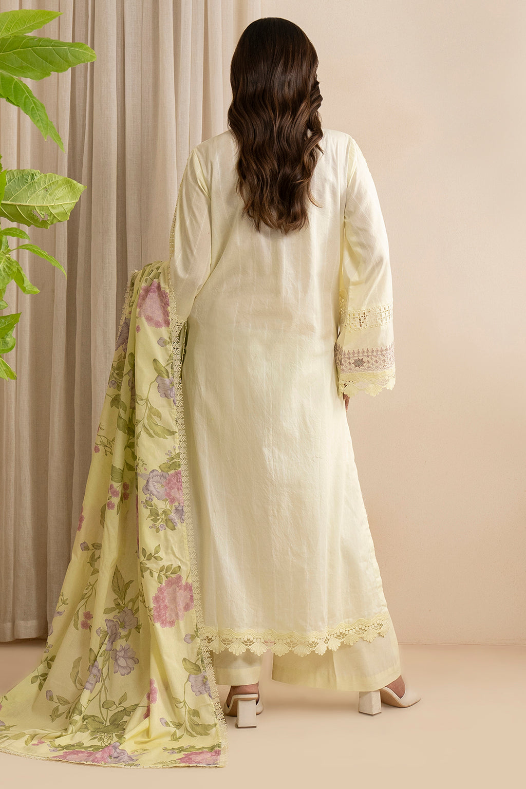 Embroidered Shirt Shalwar Dupatta - 0607