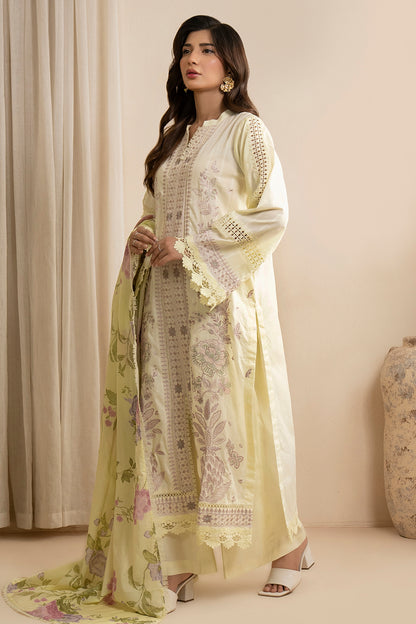 Embroidered Shirt Shalwar Dupatta - 0607