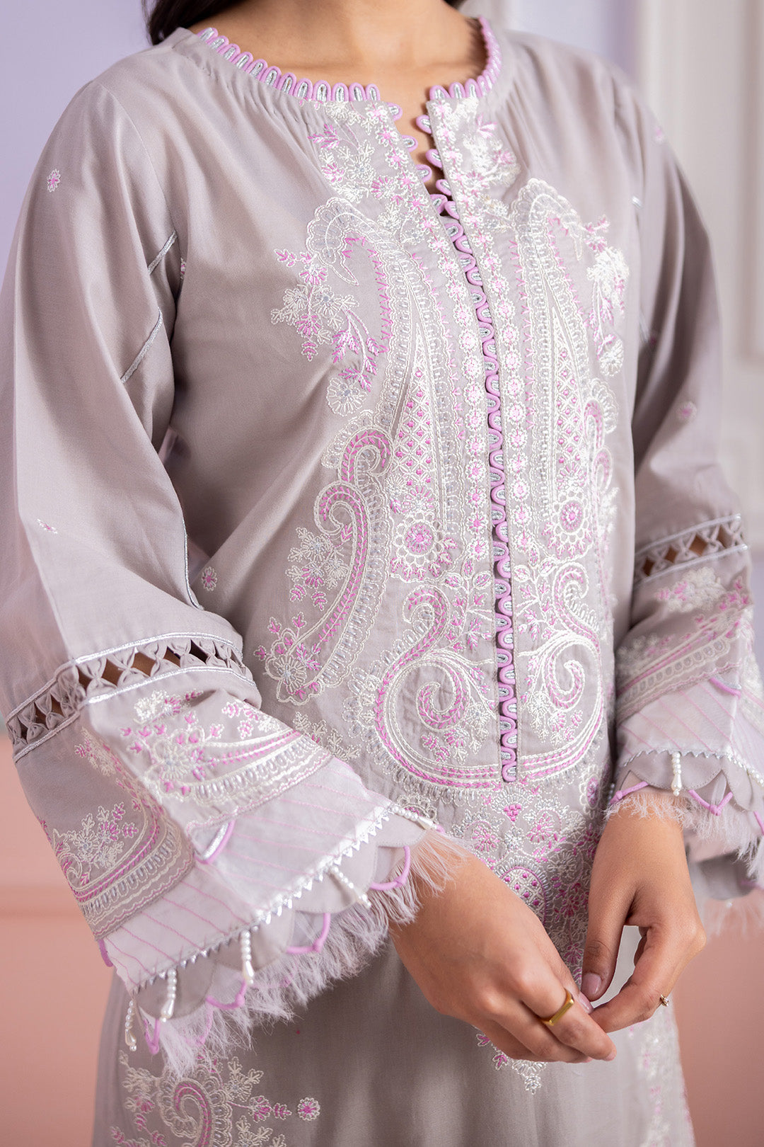 Embroidered Shirt Shalwar Dupatta - 0608
