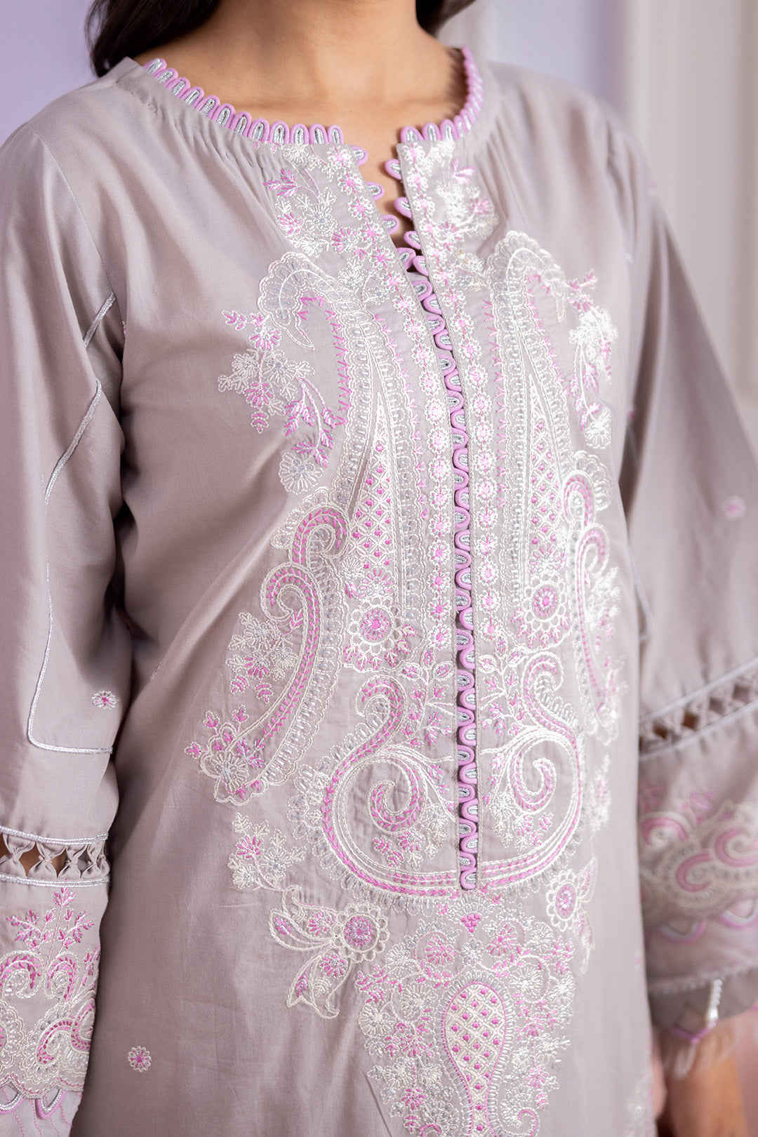 Embroidered Shirt Shalwar Dupatta - 0608