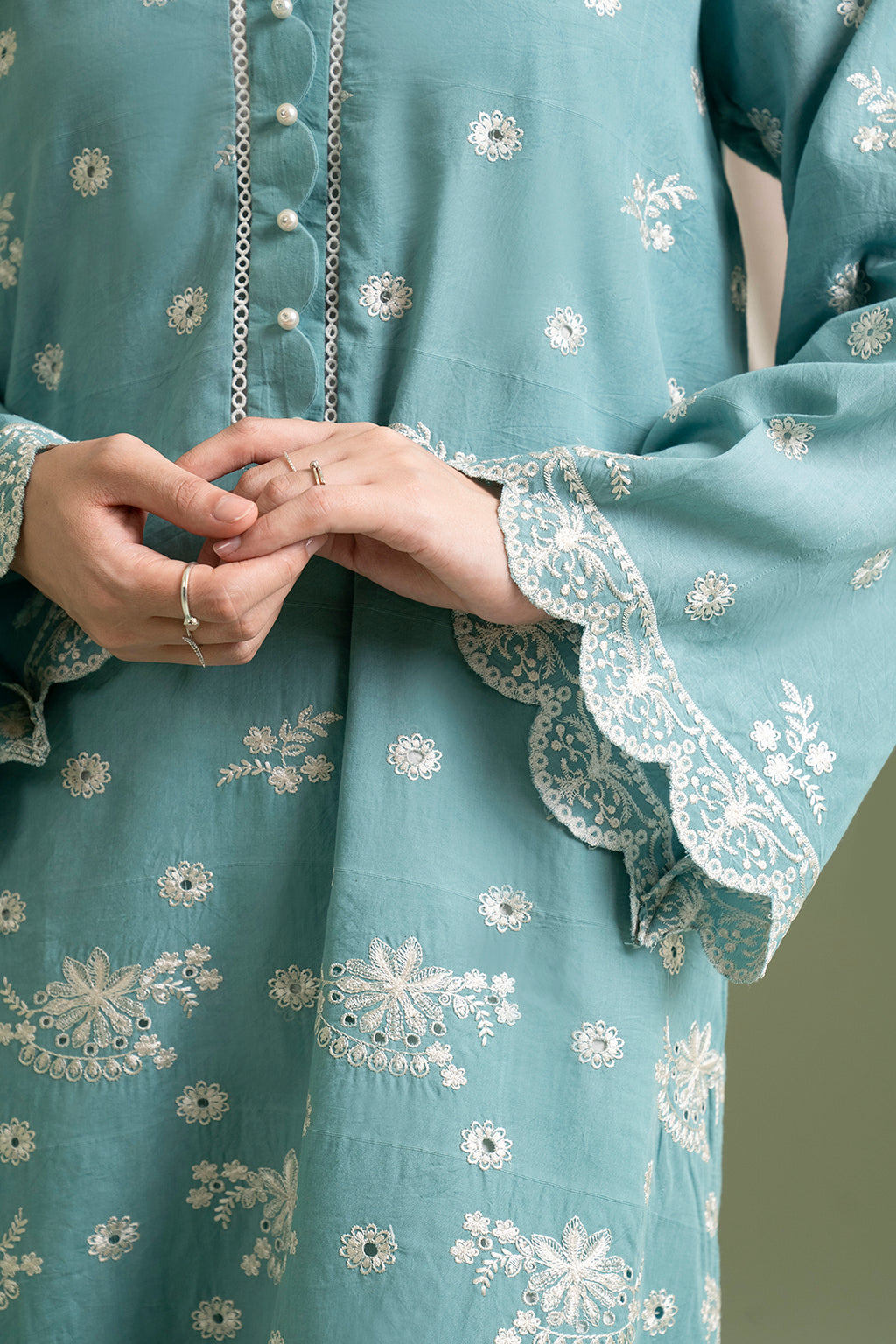 Embroidered Shirt Shalwar Dupatta - 0609