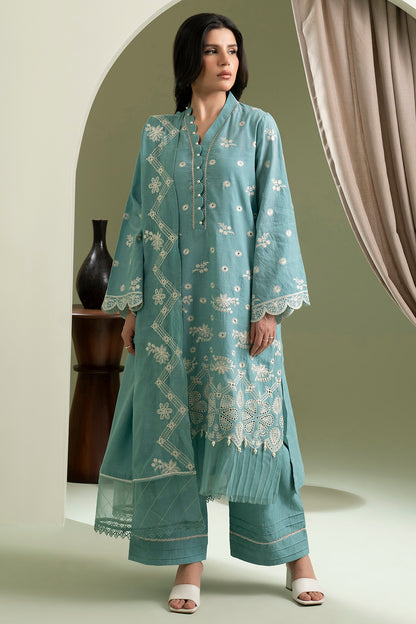 Embroidered Shirt Shalwar Dupatta - 0609