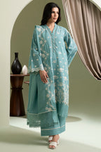 Embroidered Shirt Shalwar Dupatta - 0609