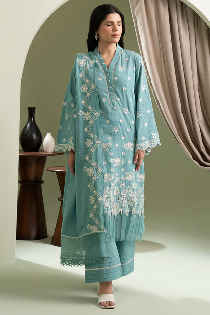 Embroidered Shirt Shalwar Dupatta - 0609