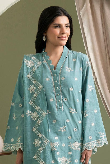 Embroidered Shirt Shalwar Dupatta - 0609