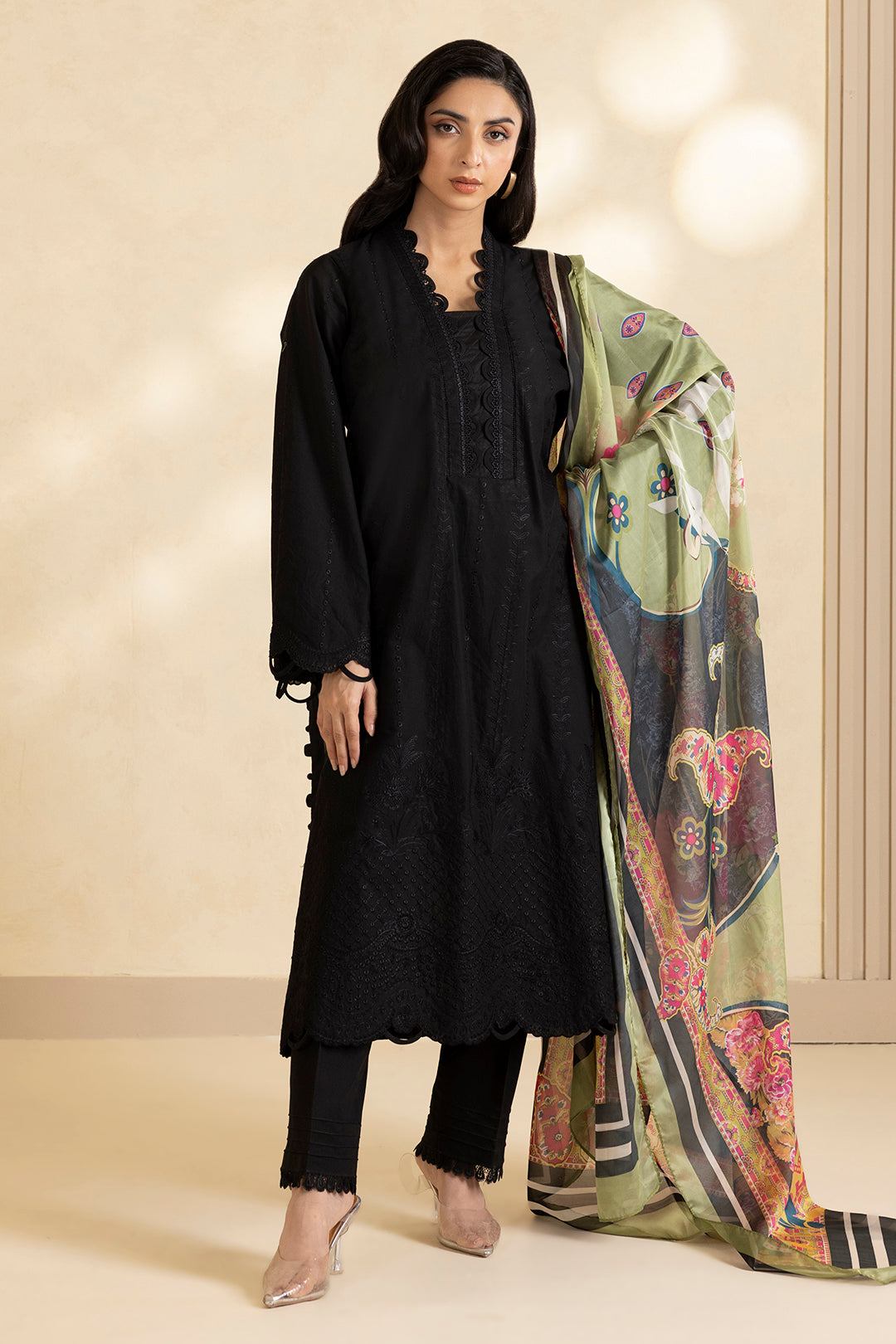 Embroidered Shirt Shalwar Dupatta - 0610