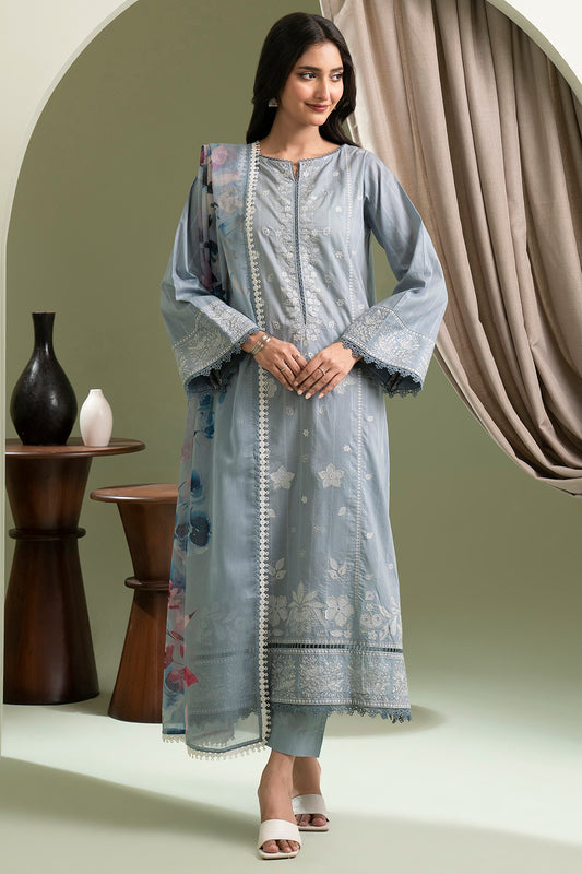 Embroidered Shirt Shalwar Dupatta - 0611