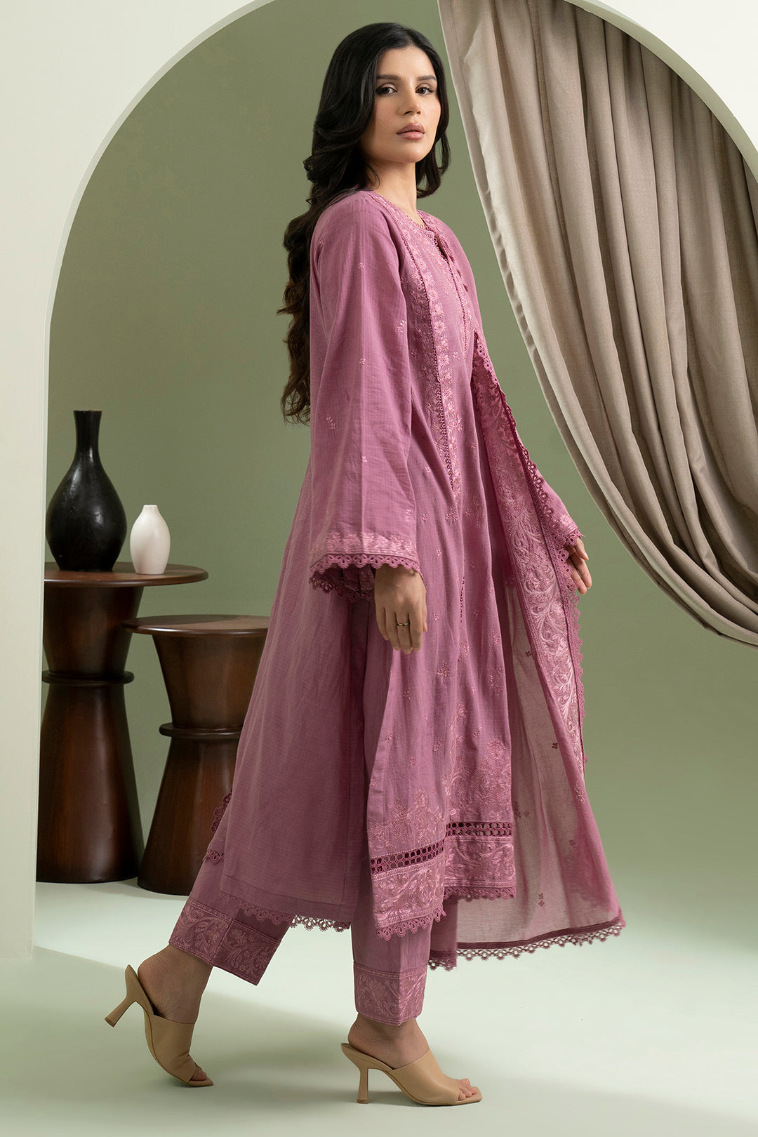 Embroidered Shirt Shalwar Dupatta - 0613