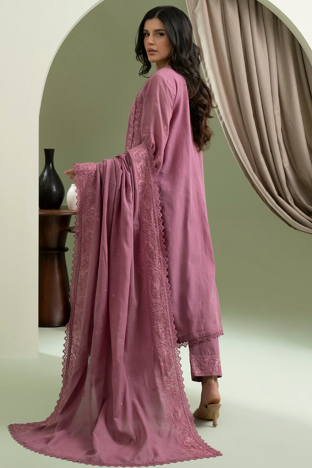 Embroidered Shirt Shalwar Dupatta - 0613