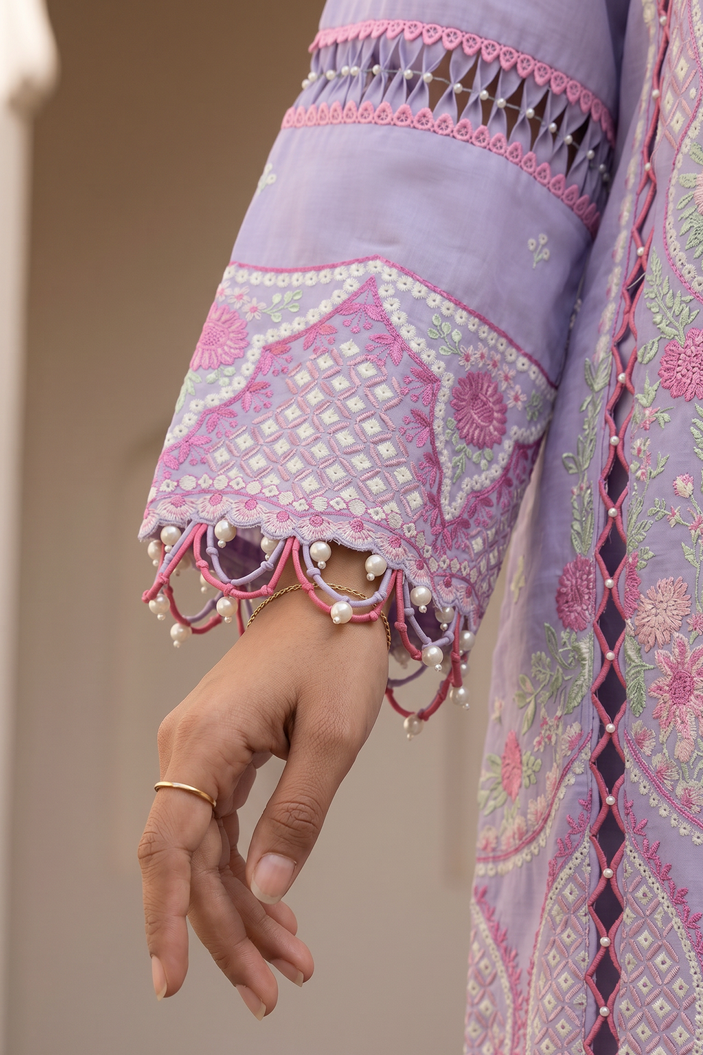 Embroidered Shirt Shalwar Dupatta - 0614