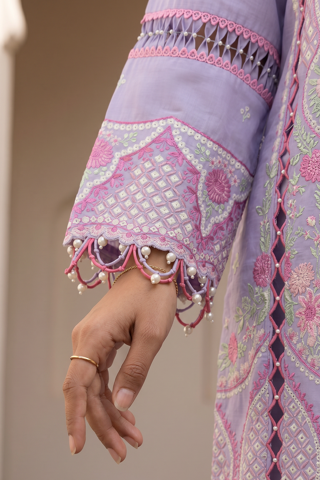 Embroidered Shirt Shalwar Dupatta - 0614