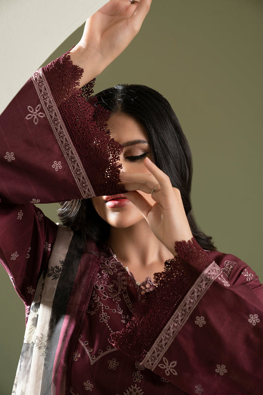 Embroidered Shirt Shalwar Dupatta - 0615