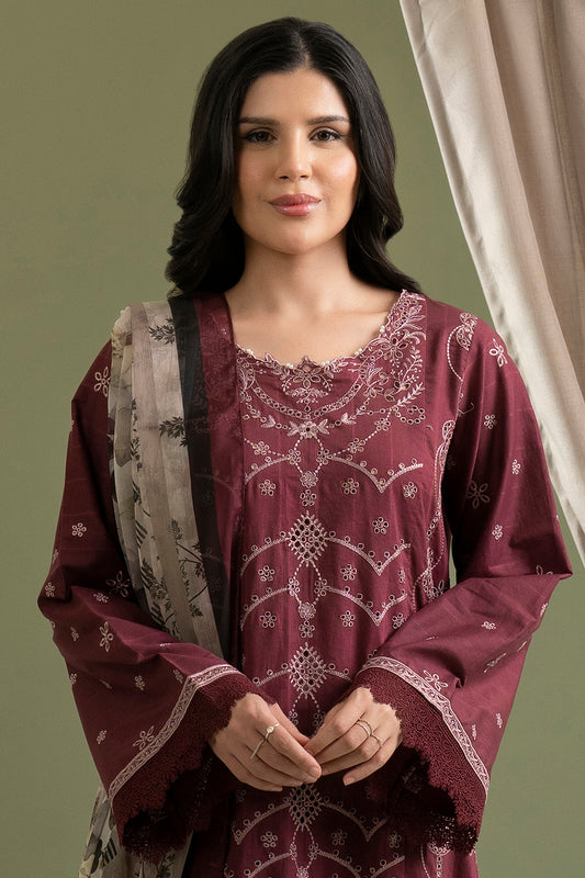 Embroidered Shirt Shalwar Dupatta - 0615