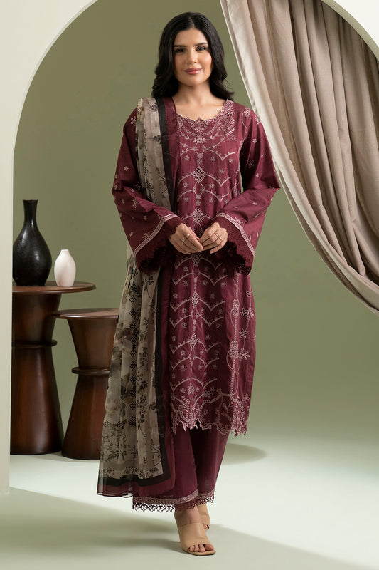 Embroidered Shirt Shalwar Dupatta - 0615