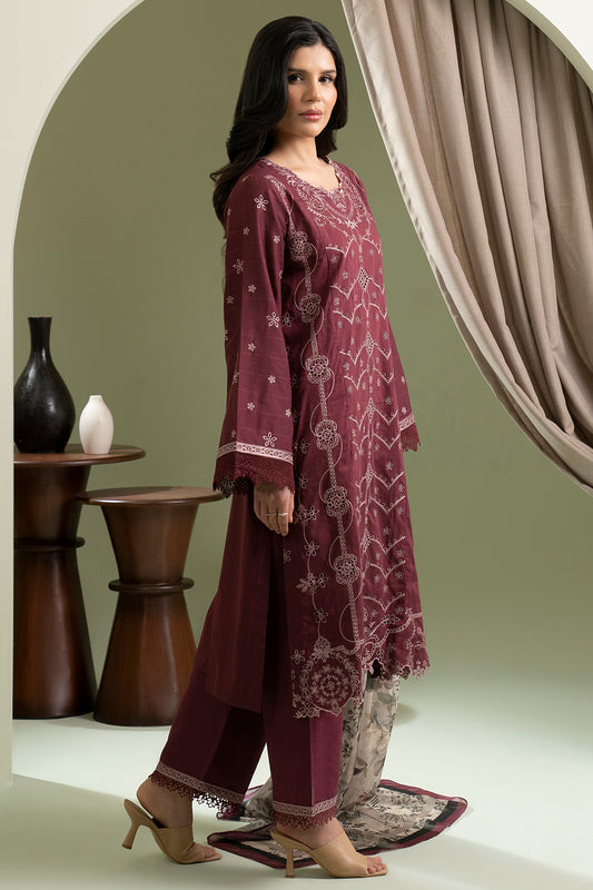 Embroidered Shirt Shalwar Dupatta - 0615