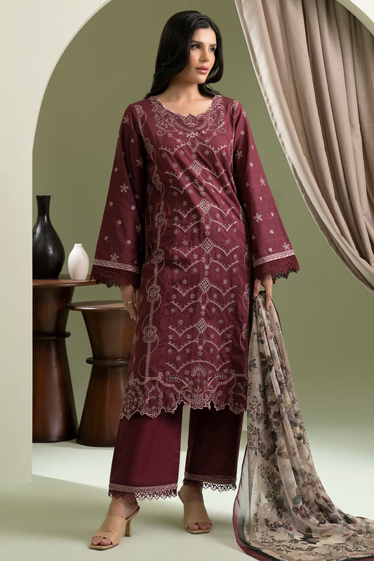 Embroidered Shirt Shalwar Dupatta - 0615