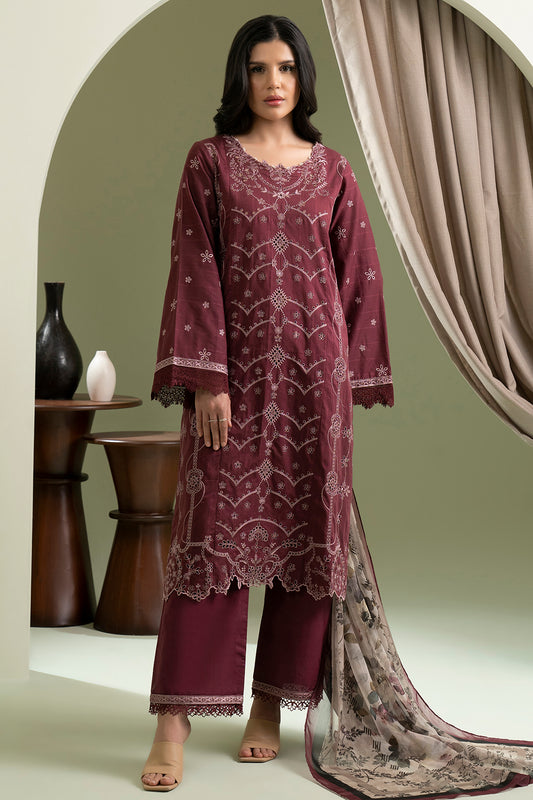 Embroidered Shirt Shalwar Dupatta - 0615