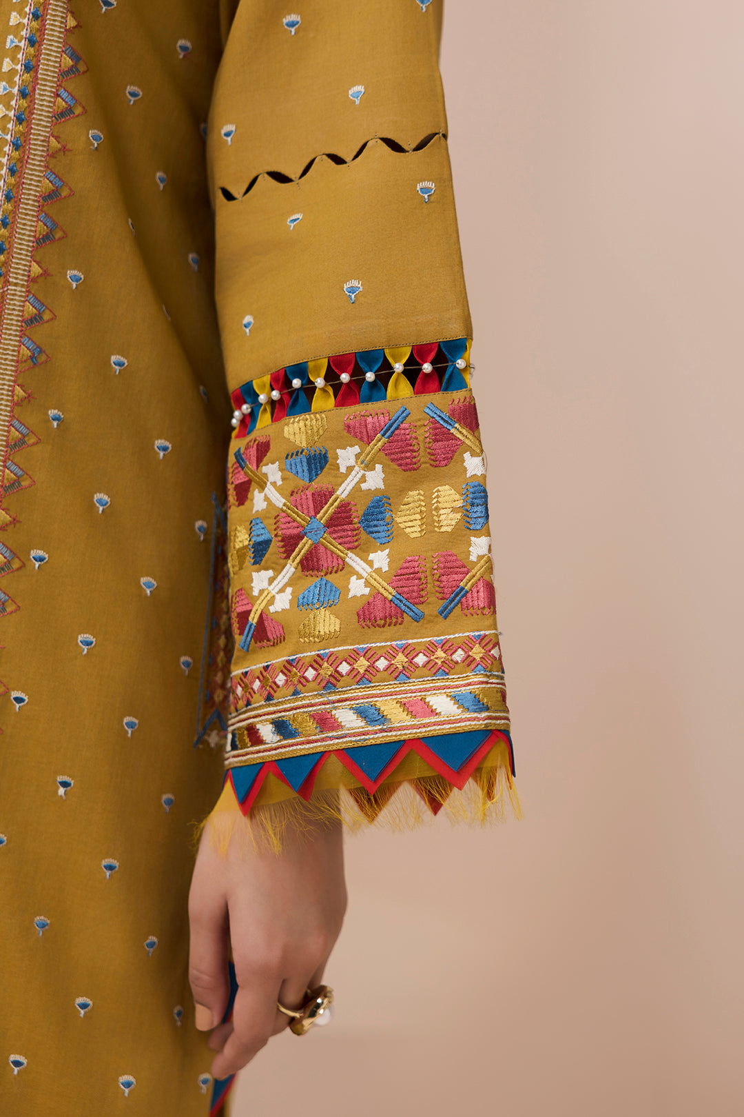 Embroidered Shirt Shalwar Dupatta - 0616