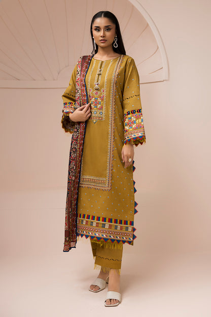 Embroidered Shirt Shalwar Dupatta - 0616