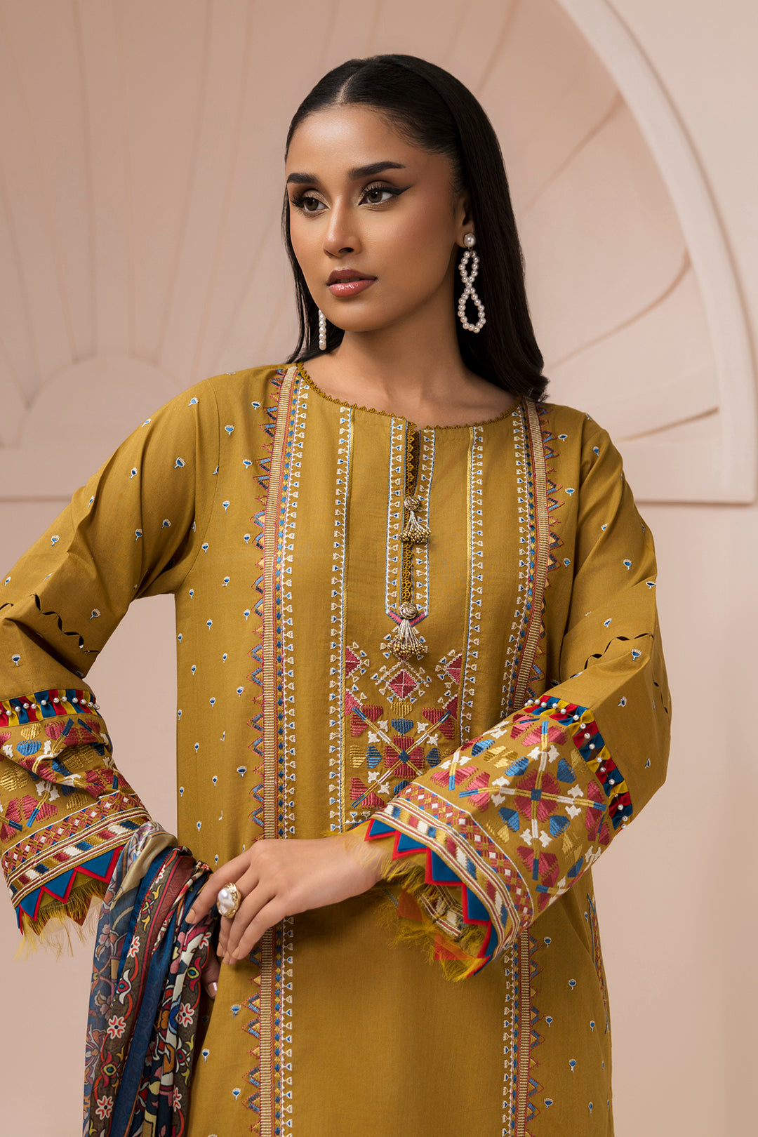 Embroidered Shirt Shalwar Dupatta - 0616