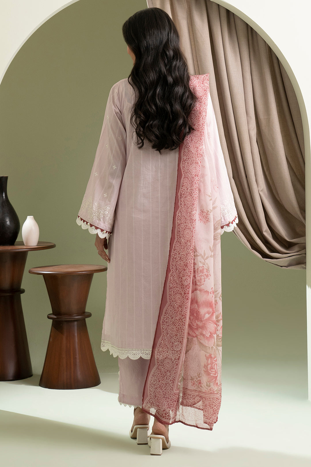 Embroidered Shirt Shalwar Dupatta - 0617