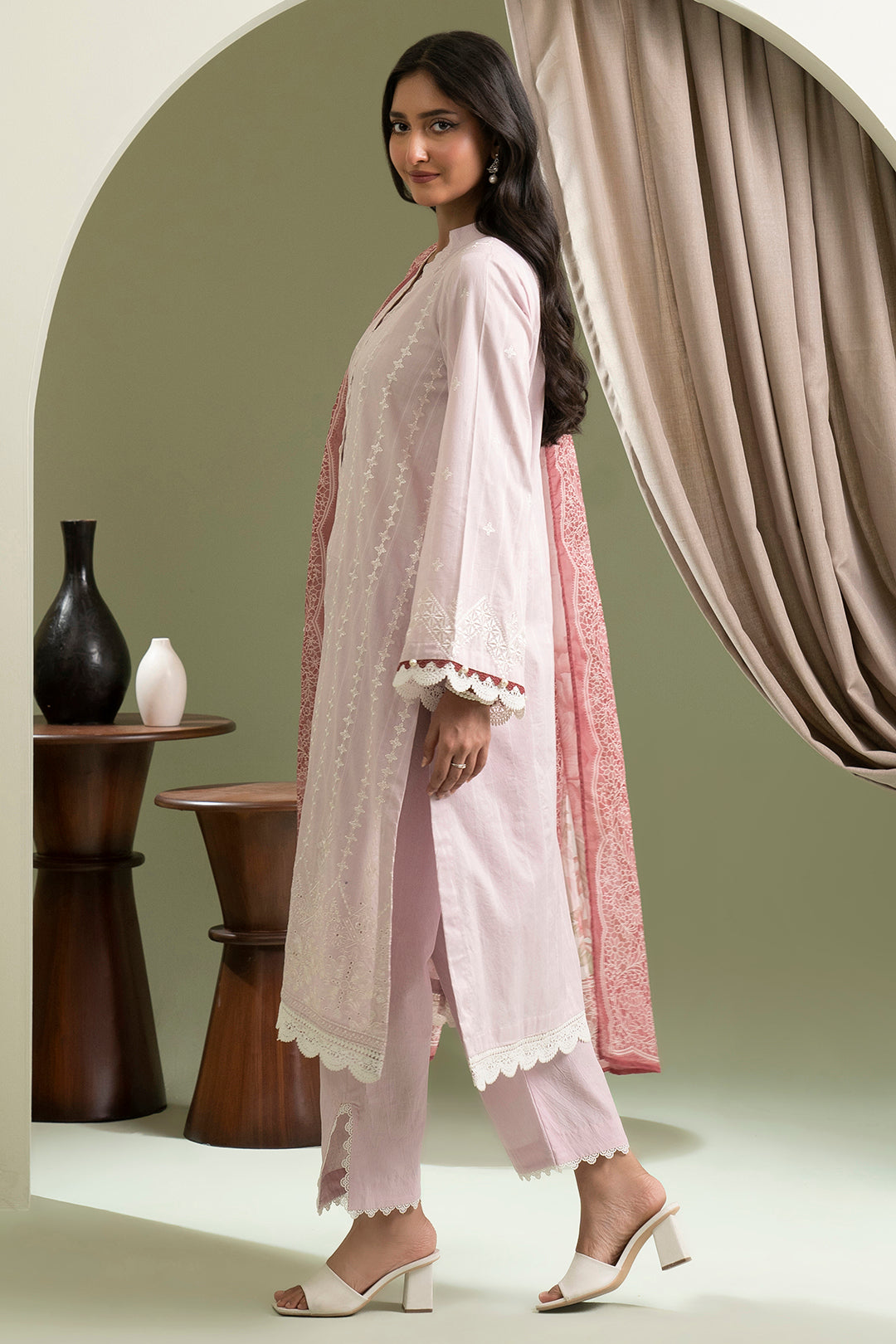 Embroidered Shirt Shalwar Dupatta - 0617