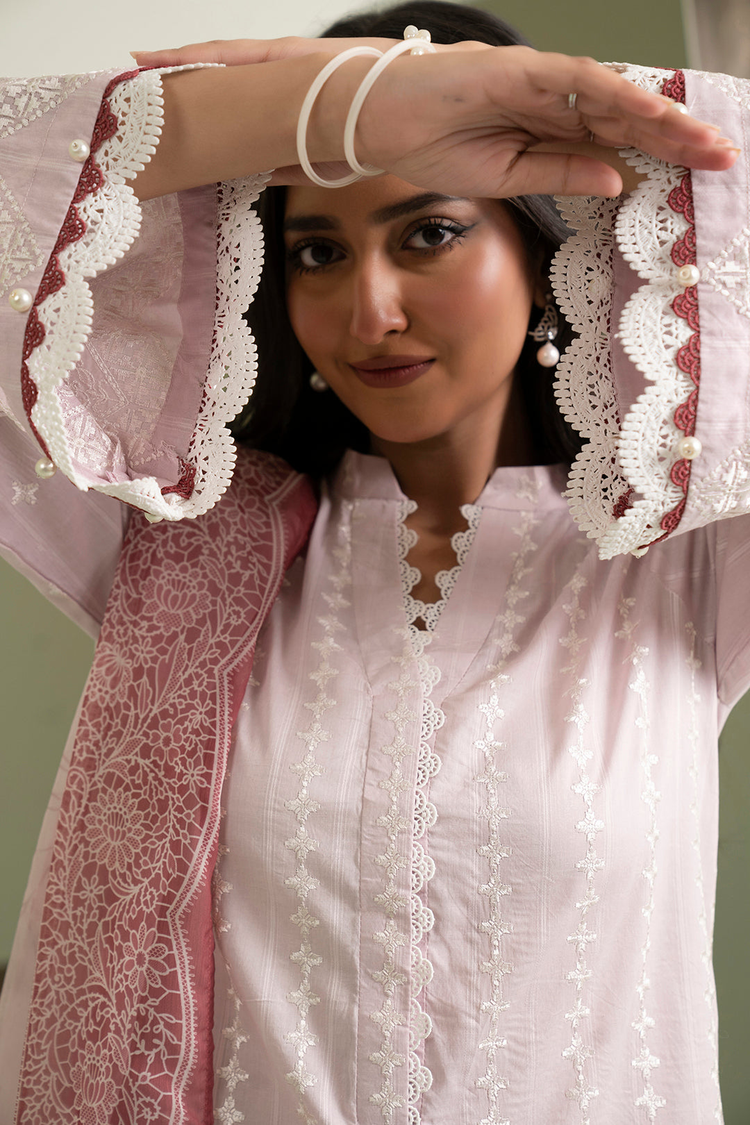 Embroidered Shirt Shalwar Dupatta - 0617