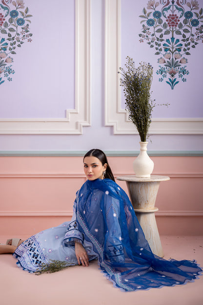 Embroidered Shirt Shalwar Dupatta - 0618