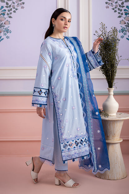 Embroidered Shirt Shalwar Dupatta - 0618