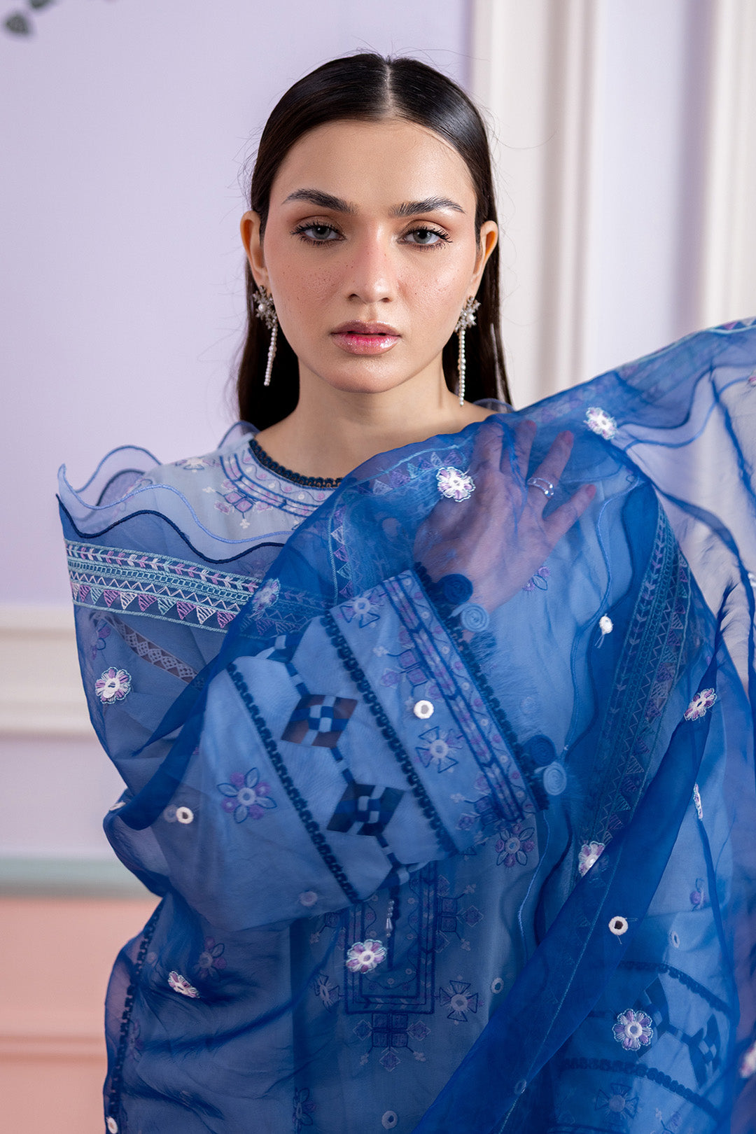 Embroidered Shirt Shalwar Dupatta - 0618