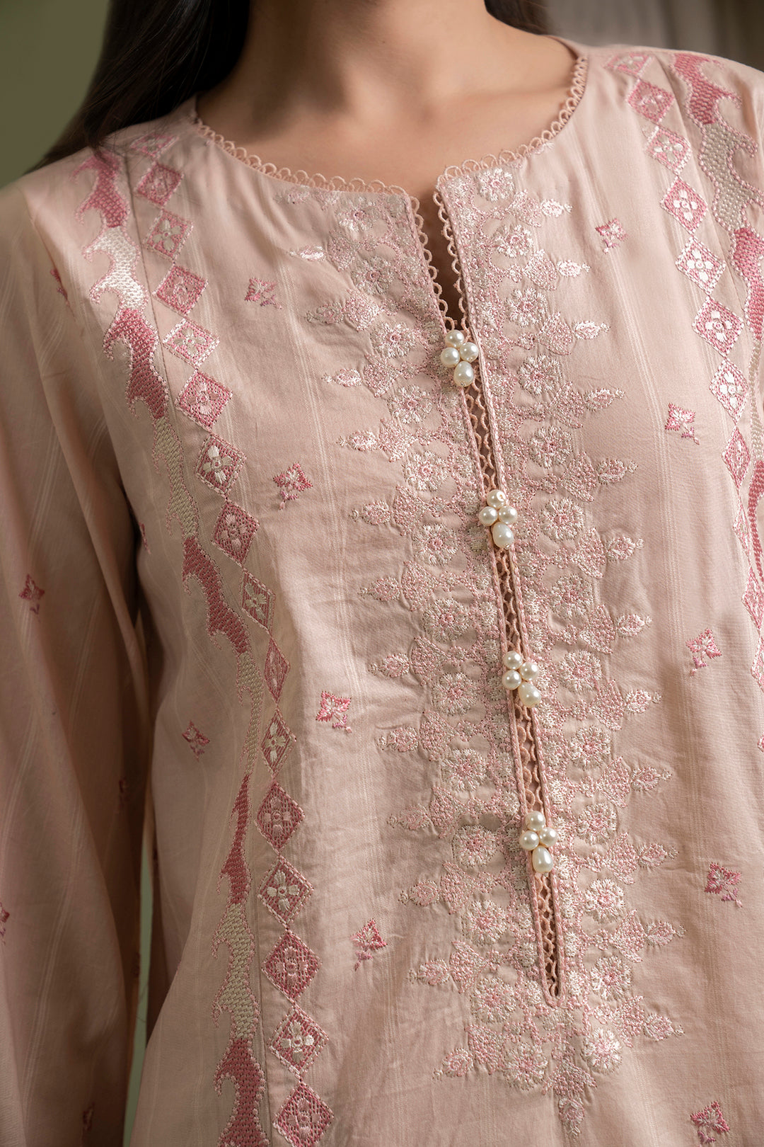Embroidered Shirt Shalwar Dupatta - 0619