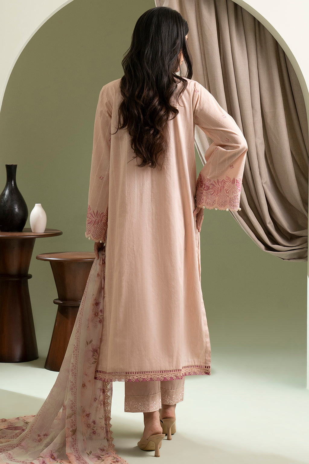 Embroidered Shirt Shalwar Dupatta - 0619