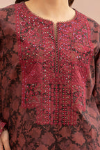 Embroidered Shirt Shalwar Dupatta - 0674