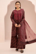 Embroidered Shirt Shalwar Dupatta - 0674