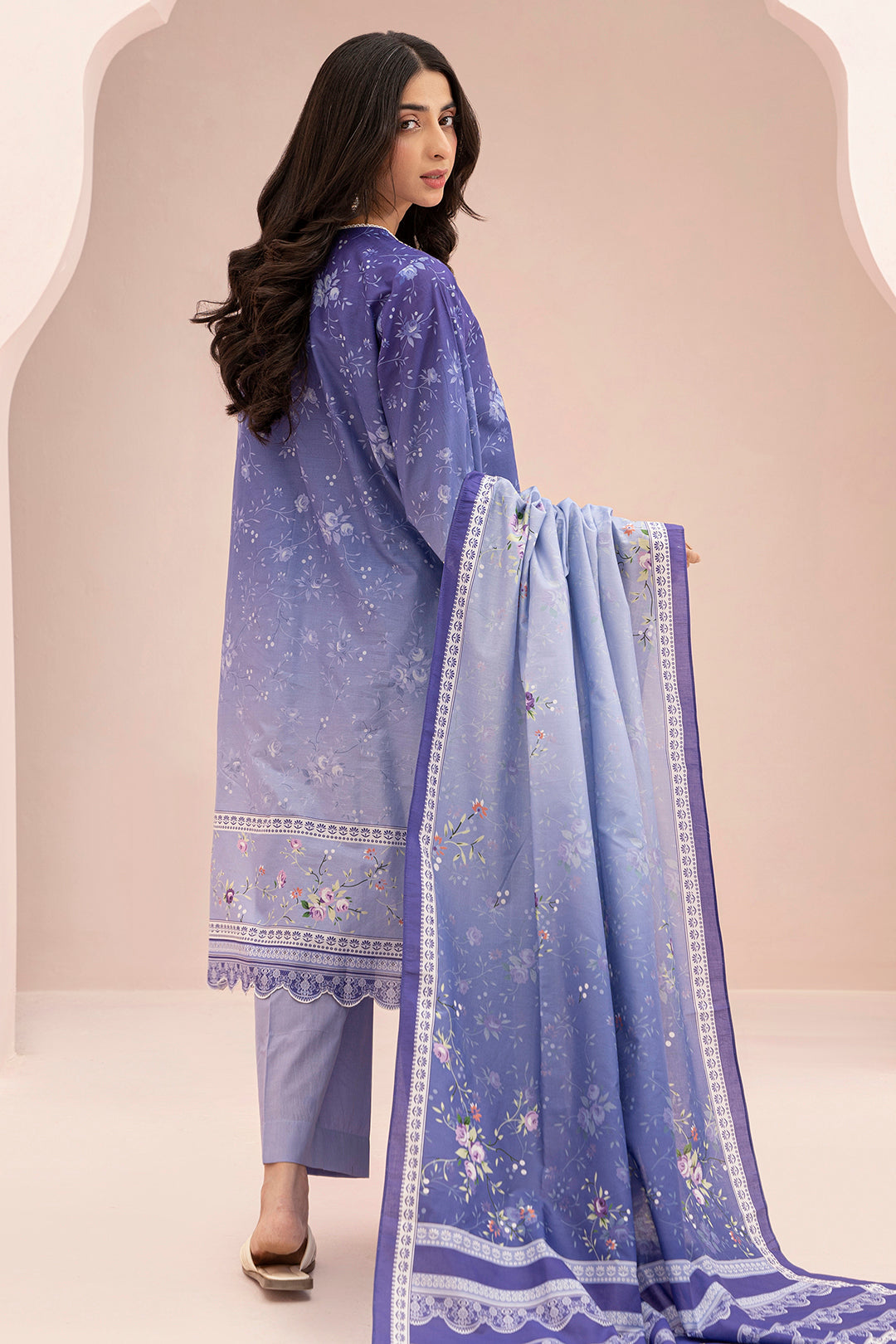Embroidered Shirt Shalwar Dupatta - 0676