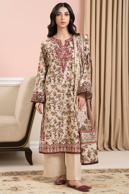 Embroidered Shirt Shalwar Dupatta - 0678