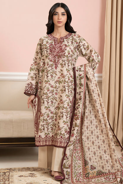 Embroidered Shirt Shalwar Dupatta - 0678