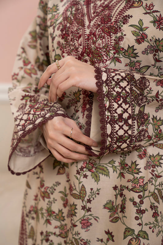 Embroidered Shirt Shalwar Dupatta - 0678