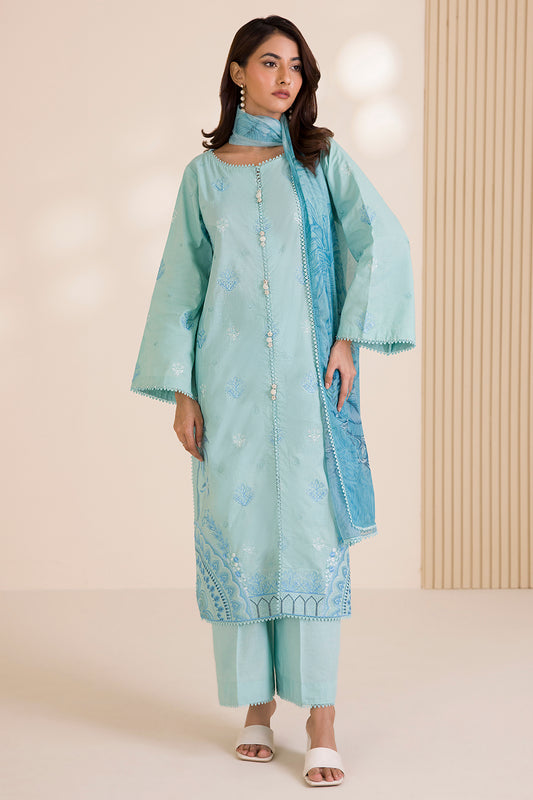Embroidered Shirt Shalwar Dupatta - 0680