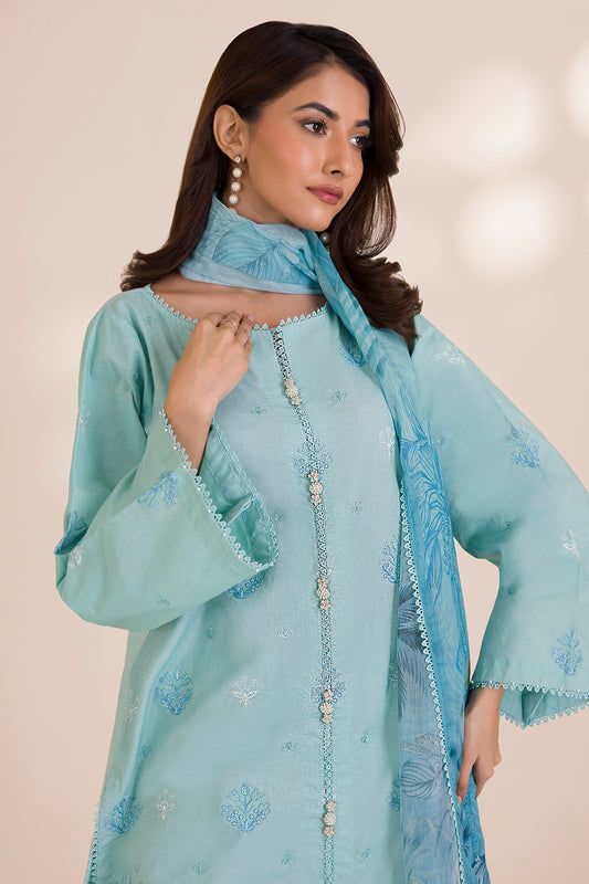 Embroidered Shirt Shalwar Dupatta - 0680