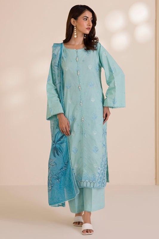 Embroidered Shirt Shalwar Dupatta - 0680