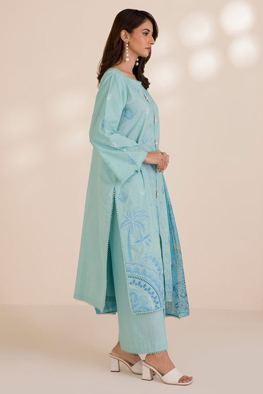 Embroidered Shirt Shalwar Dupatta - 0680