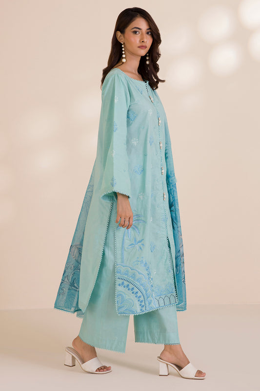 Embroidered Shirt Shalwar Dupatta - 0680