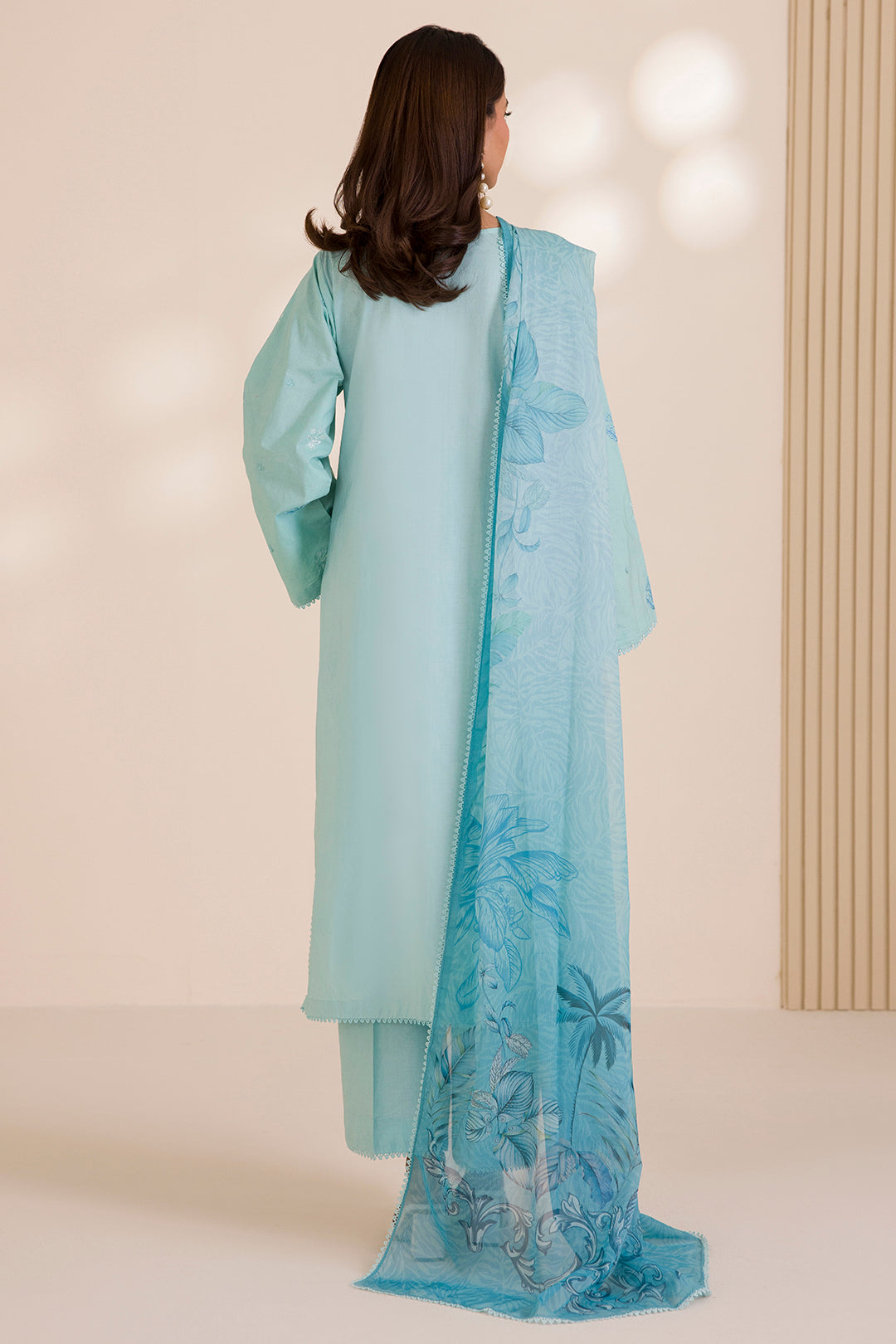 Embroidered Shirt Shalwar Dupatta - 0680