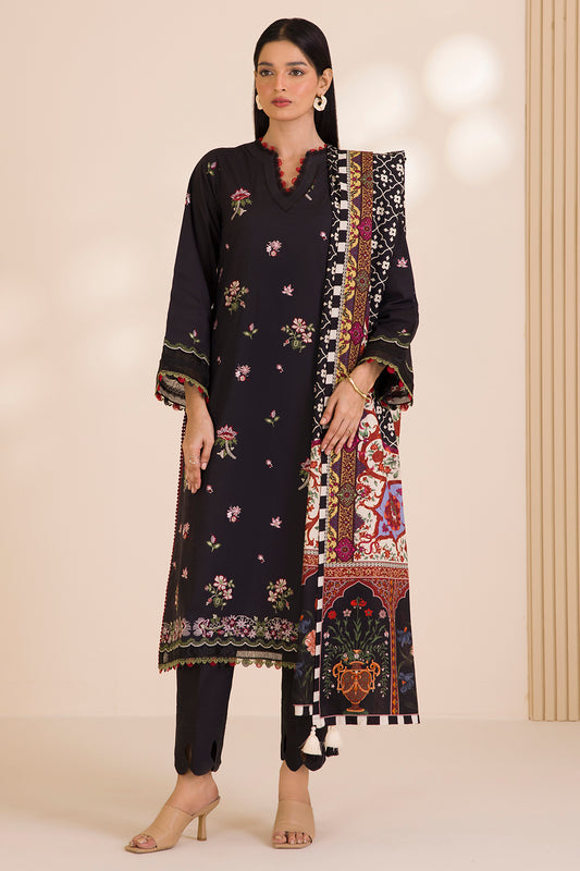 Embroidered Shirt Shalwar Dupatta - 0681