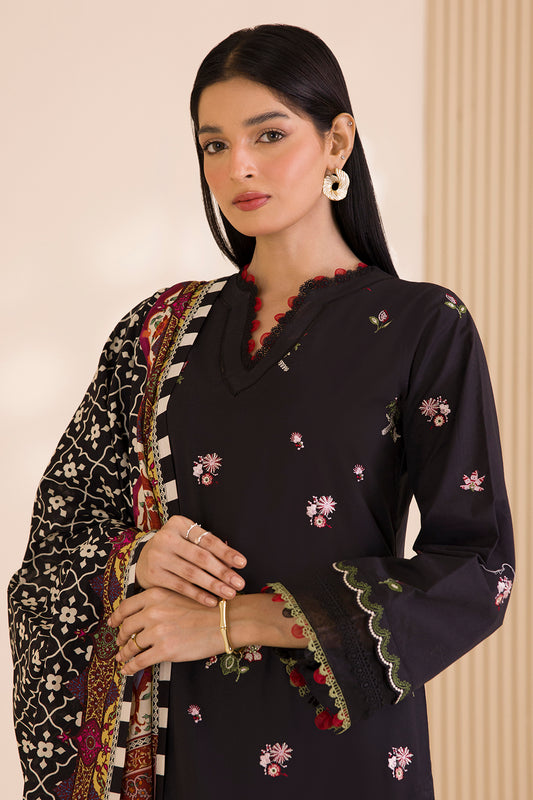 Embroidered Shirt Shalwar Dupatta - 0681