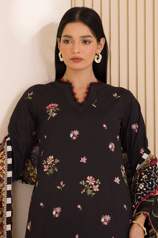 Embroidered Shirt Shalwar Dupatta - 0681