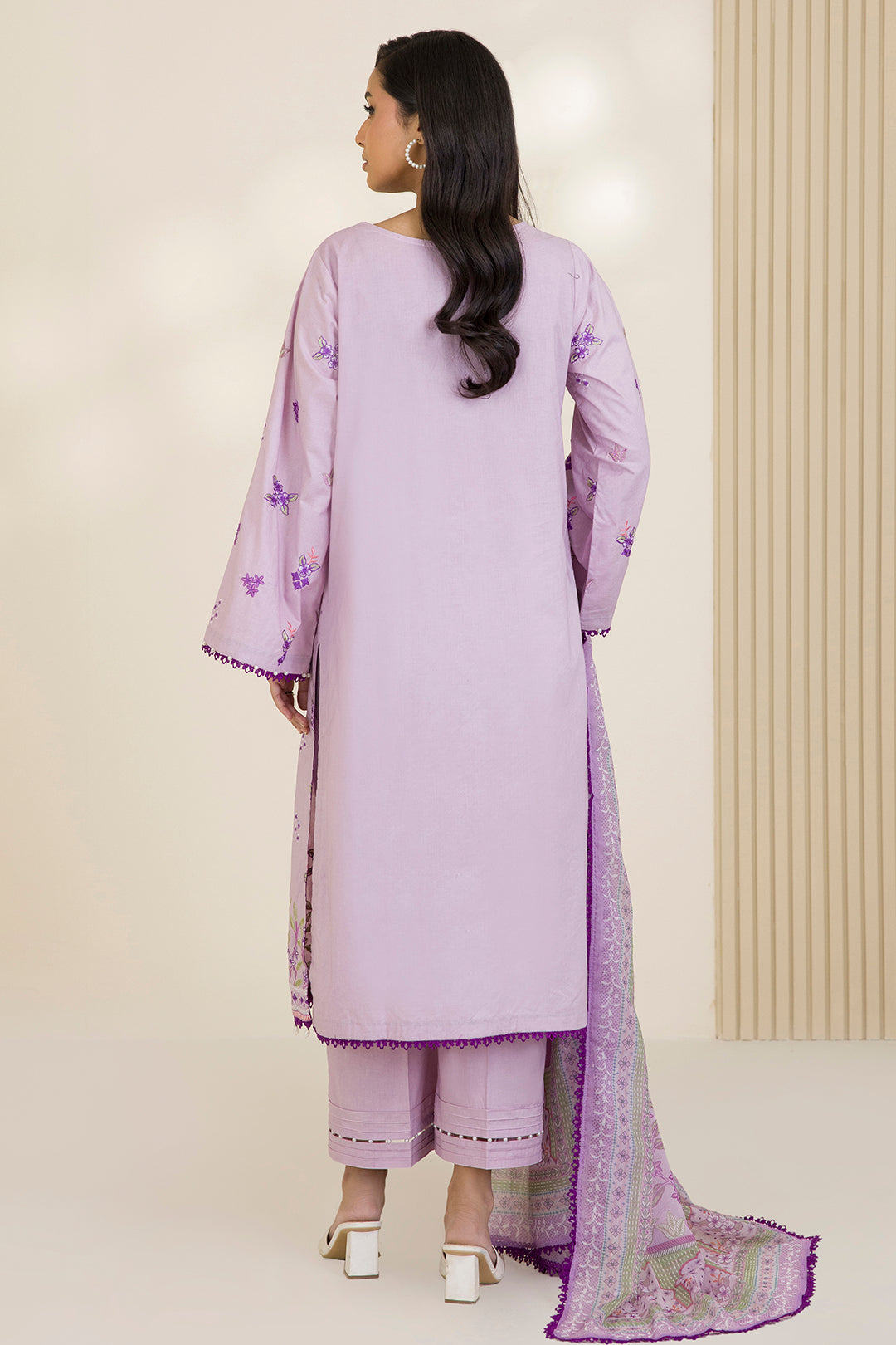 Embroidered Shirt Shalwar Dupatta - 0682