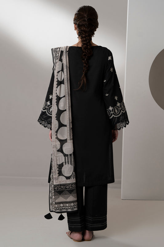 Embroidered Shirt Shalwar Dupatta - 0683